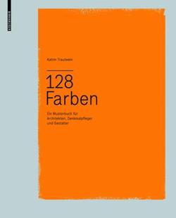 【预售】128 Farben: Ein Musterbuch Fur Architekten