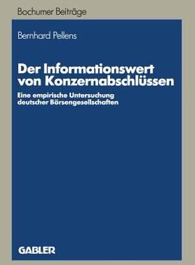 【预售】Der Informationswert Von Konzernabschlussen: Eine