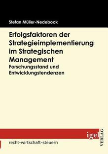 【预售】Erfolgsfaktoren Der Strategieimplementierung Im