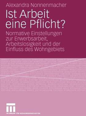 【预售】Ist Arbeit Eine Pflicht?: Normative Einstellungen