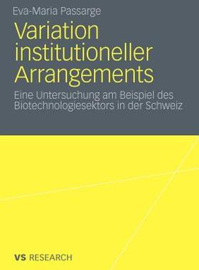 【预售】Variation Institutioneller Arrangements: Eine