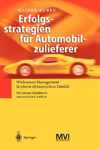 【预售】Erfolgsstrategien Fur Automobilzulieferer: Wirksames