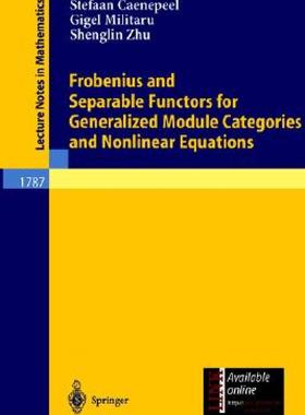 【预售】Frobenius and Separable Functors for Generalized