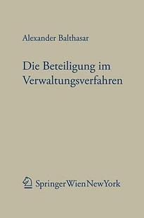 【预售】Die Beteiligung Im Verwaltungsverfahren