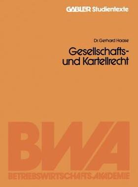 【预售】Gesellschafts- Und Kartellrecht