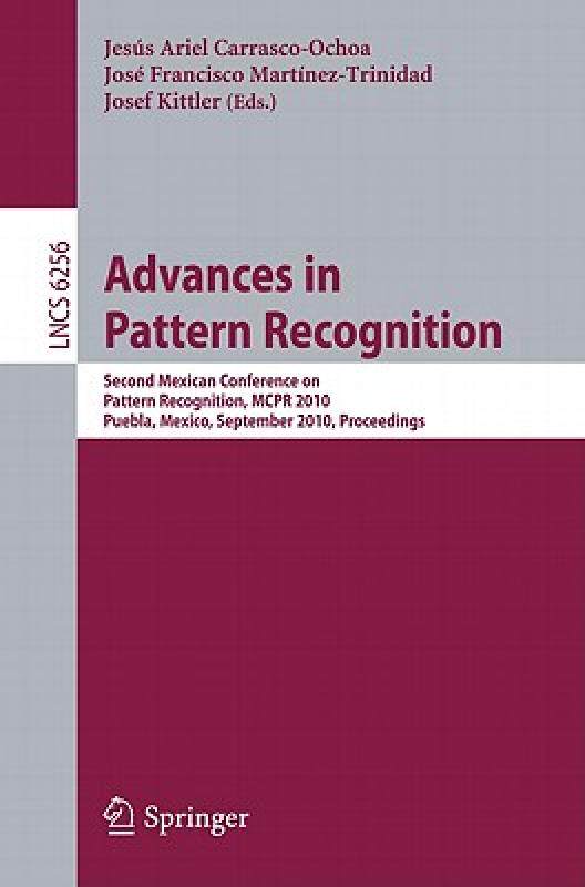 【预售】Advances in Pattern Recognition: Second Mexican