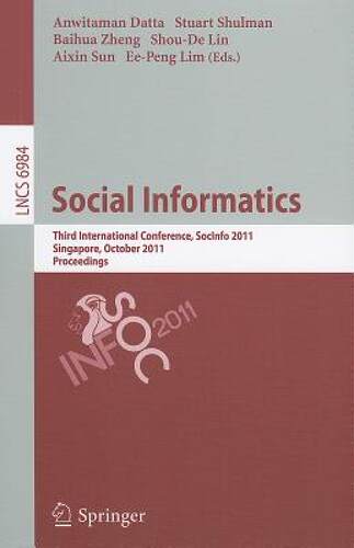 【预售】Social Informatics: Third International Conference