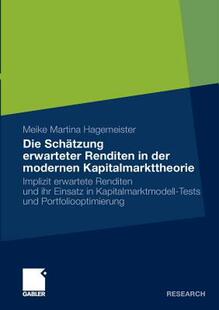 【预售】Die Schatzung Erwarteter Renditen in Der Modernen