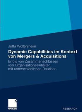 【预售】Dynamic Capabilities Im Kontext Von Mergers