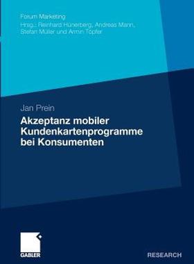 【预售】Akzeptanz Mobiler Kundenkartenprogramme Bei