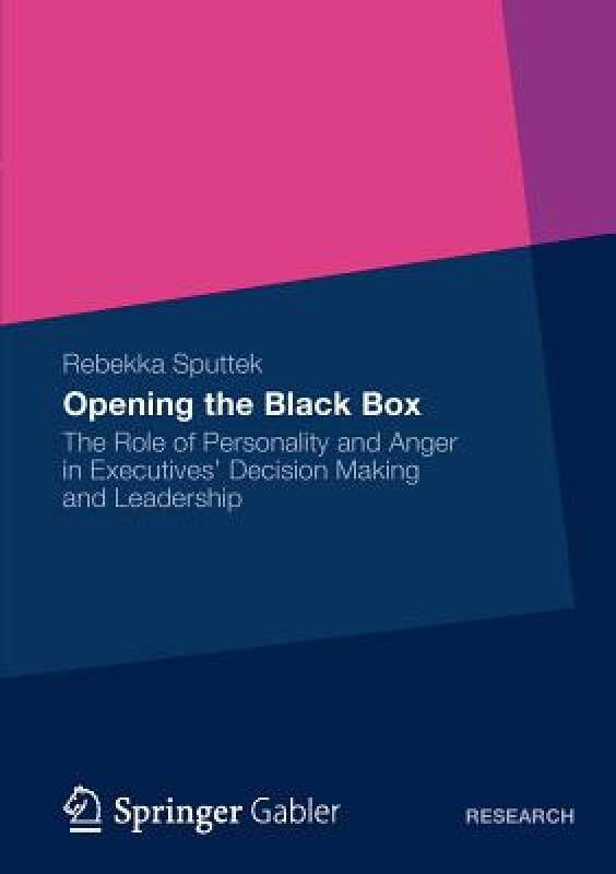 【预售】Opening the Black Box: The Role of Personality and