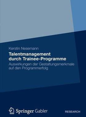 【预售】Talentmanagement Durch Trainee-Programme: