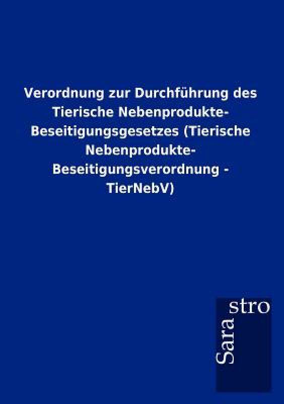 【预售】Verordnung Zur Durchf Hrung Des Tierische