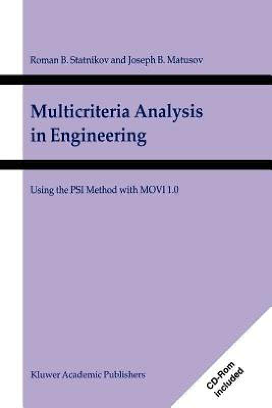【预售】Multicriteria Analysis in Engineering: Using the Psi