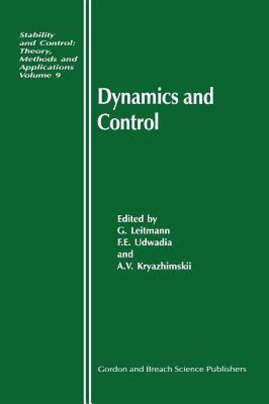 【预售】Dynamics and Control