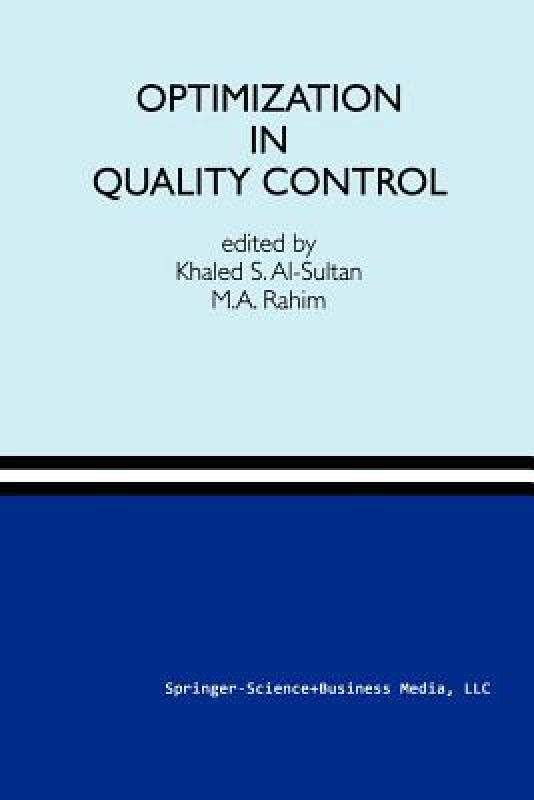 【预售】Optimization in Quality Control