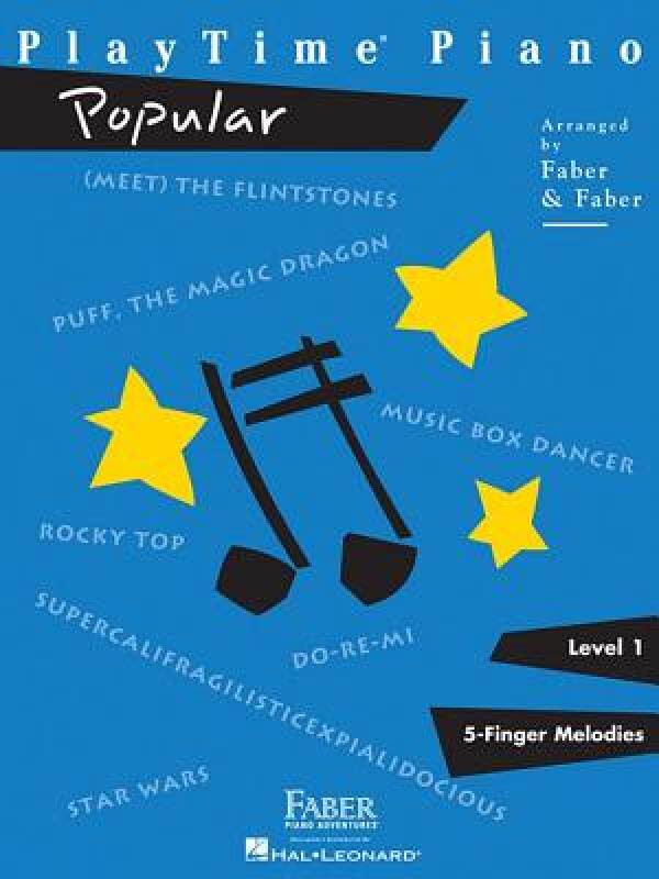英文原版钢琴游戏：流行 PlayTime Piano: Popular Level 1: 5-Finger Melodies