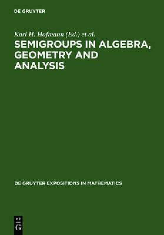 【预售】Semigroups in Algebra, Geometry and Analysis