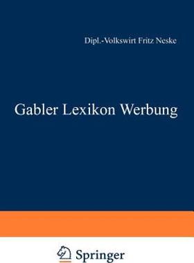 【预售】Gabler Lexikon Werbung