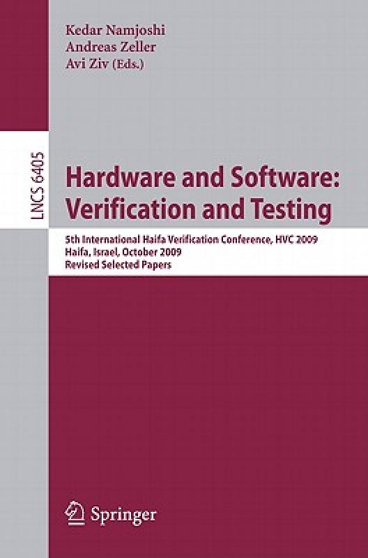 【预售】Hardware and Software: Verification and Testing: 5th