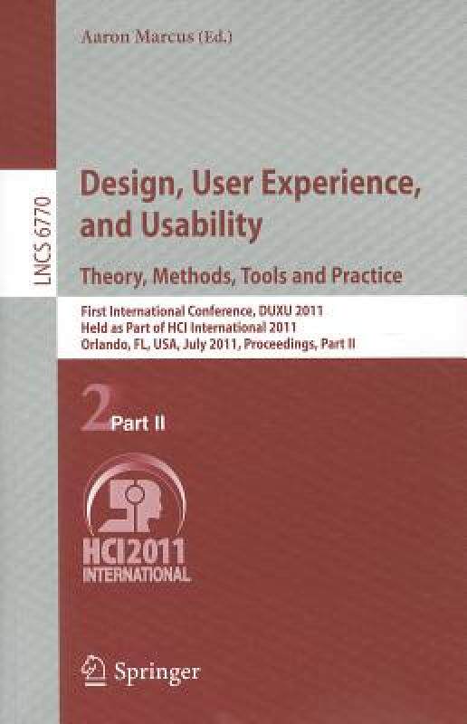 【预售】Design, User Experience, and Usability: Theory