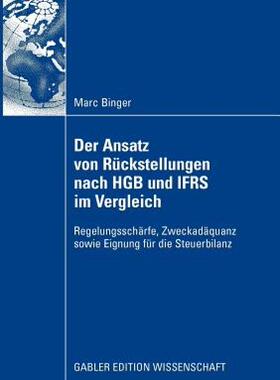 【预售】Der Ansatz Von Ruckstellungen Nach Hgb Und Ifrs Im