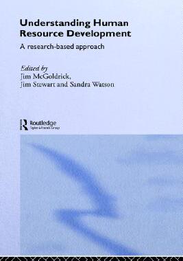 【预售】Understanding Human Resource Development: A