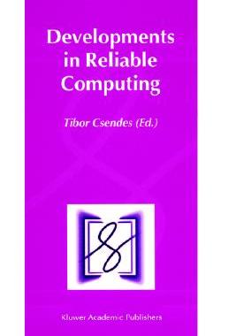 【预售】Developments in Reliable Computing