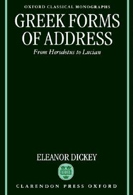 【预售】Greek Forms of Address ' from Herodotus to Lucian '