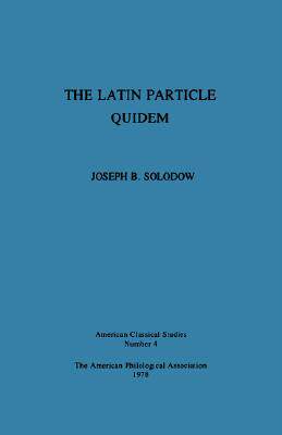 【预售】The Latin Particle Quidem