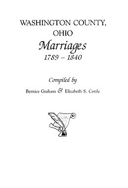 【预售】Washington County, Ohio Marriages, 1789-1840
