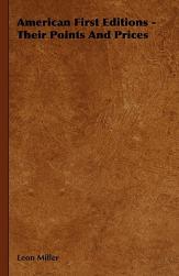 【预售】American First Editions - Their Points and Prices