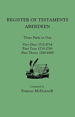【预售】Register of Testaments: Aberdeen. Three Parts in