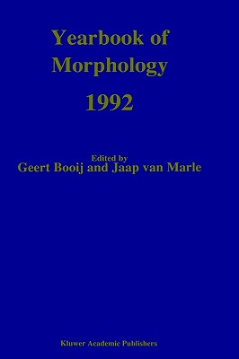 【预售】Yearbook of Morphology 1992: Theme: The Nature of