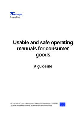 【预售】Usable and Safe Operating Manuals for Consumer