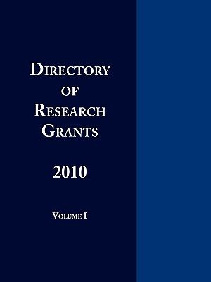 【预售】Directory of Research Grants 2010 Volume 1