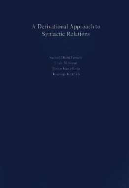 【预售】Derivational Approach to Syntactic Relations