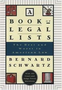 【预售】A Book of Legal Lists: The Best and Worst in