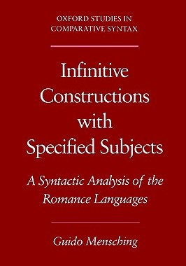 【预售】Infinitive Constructions with Specified Subjects: A