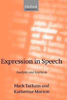 【预售】Expression in Speech: Analysis and Synthesis