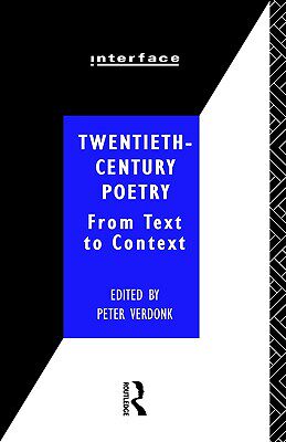 【预售】Twentieth-Century Poetry: From Text to Context
