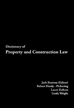 【预售】Dictionary of Property and Construction Law