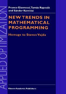 【预售】New Trends in Mathematical Programming: Homage to