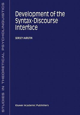 【预售】Development of the Syntax-Discourse Interface