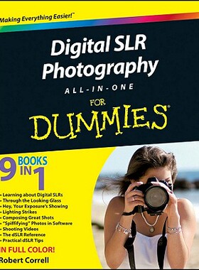 【预售】Digital Slr Photography All-In-One For Dummies
