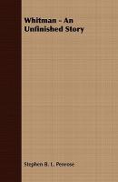 【预售】Whitman - An Unfinished Story