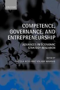 【预售】Competence, Governance, and Entrepreneurship: