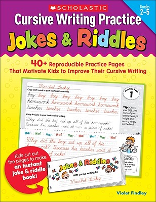 【预售】Cursive Writing Practice: Jokes & Riddles, Grades