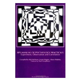 【预售】Bps Manual Of Psychology Practicals - Experiment