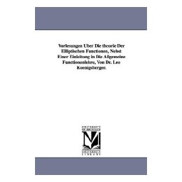 【预售】Vorlesungen Ber Die Theorie Der Elliptischen